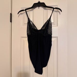 Commando Black Lace Top